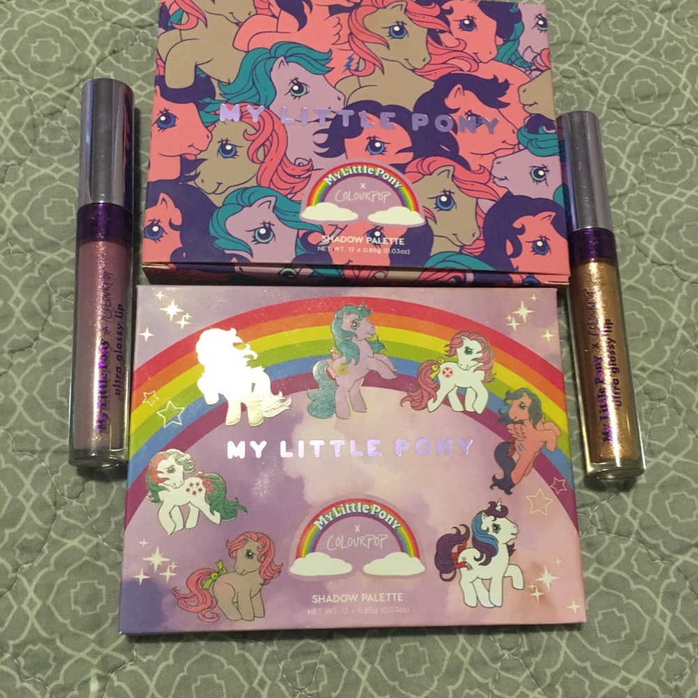 Limited edition Colourpop eyeshadow and lip gloss